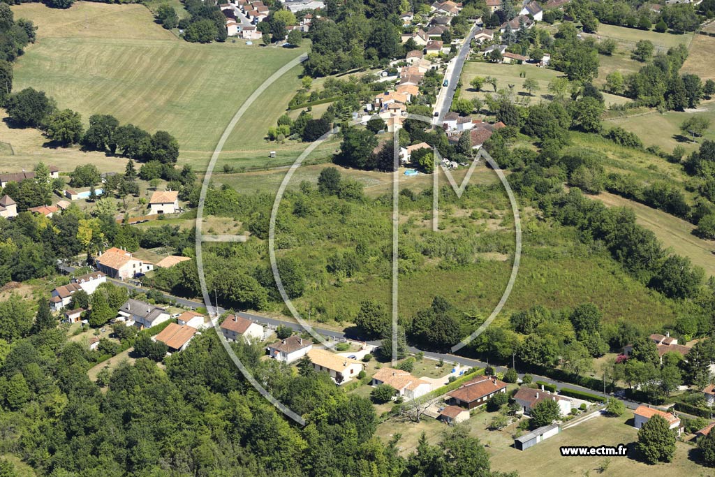 Photo arienne de Ribrac (route de Saint-Sulpice)