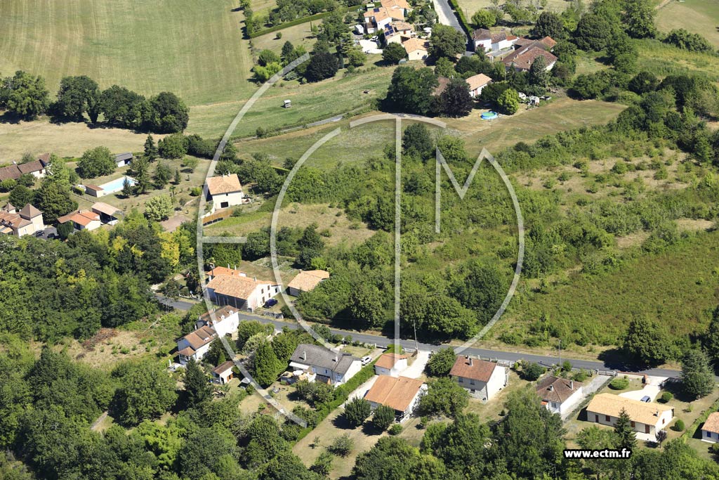 Photo arienne de Ribrac (route de Saint-Sulpice)