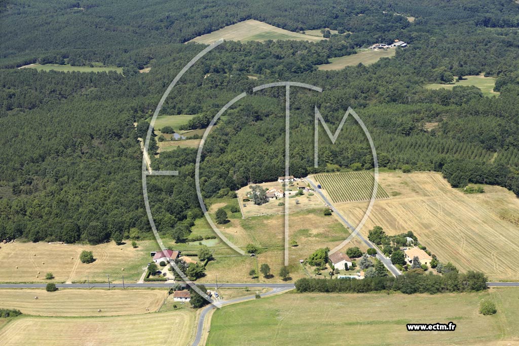 Photo arienne de Saint-Aulaye-Puymangou (les Clos du Chteau)
