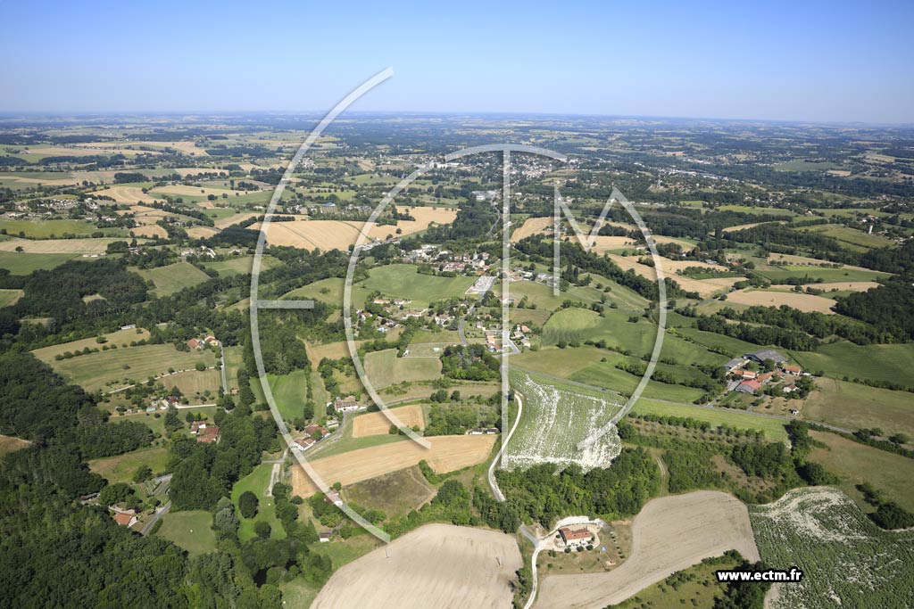 Photo arienne de Saint-Martin-de-Ribrac
