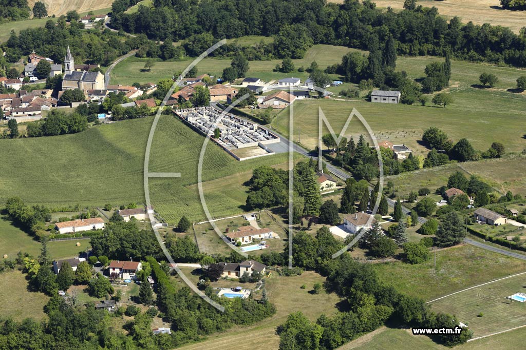 Photo arienne de Saint-Martin-de-Ribrac