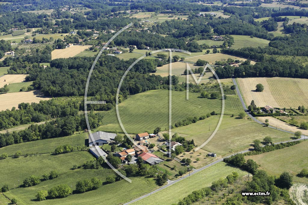 Photo arienne de Saint-Martin-de-Ribrac