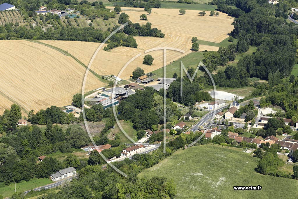 Photo arienne de Saint-Martin-de-Ribrac