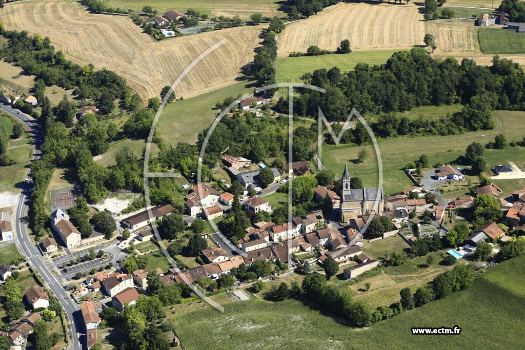 Photo arienne de Saint-Martin-de-Ribrac