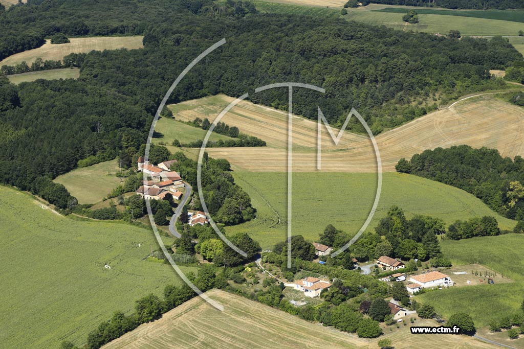 Photo arienne de Saint-Martin-de-Ribrac (Chauvignac)