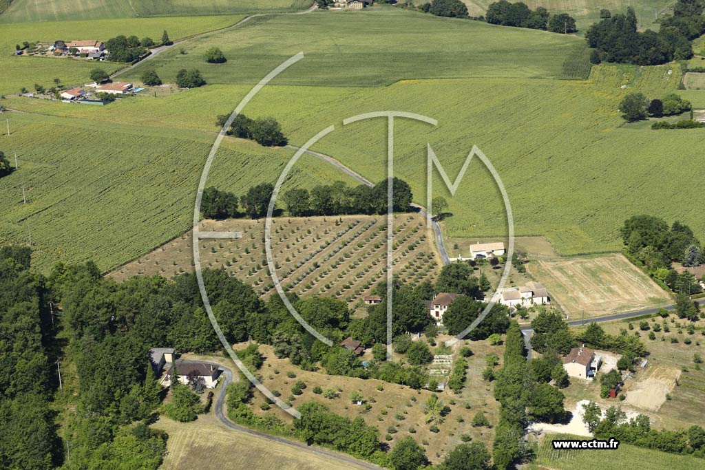 Photo arienne de Saint-Martin-de-Ribrac (Chez Drainaut)