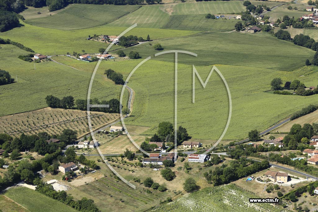 Photo arienne de Saint-Martin-de-Ribrac (Chez Drainaut)