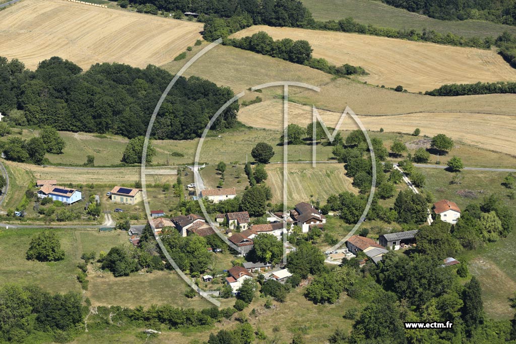 Photo arienne de Saint-Martin-de-Ribrac (la Borderie)