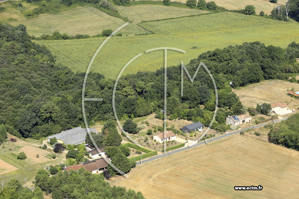 Photo arienne de Saint-Martin-de-Ribrac (la Sonnerie)