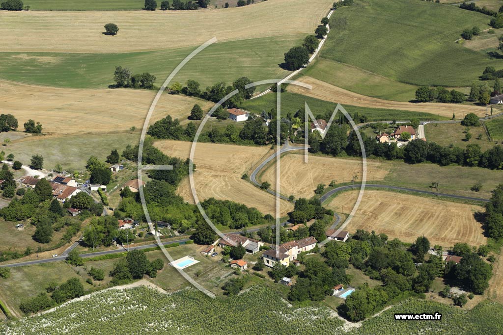 Photo arienne de Saint-Martin-de-Ribrac (les Grandes Vignes)