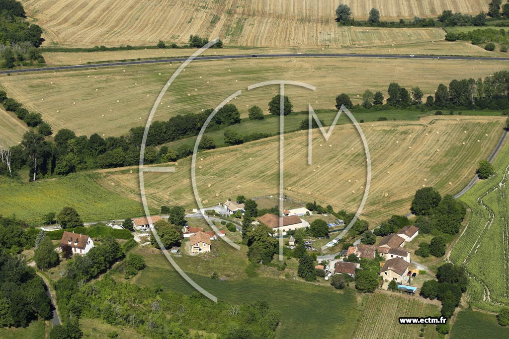 Photo arienne de Saint-Martin-de-Ribrac (les Meynards)