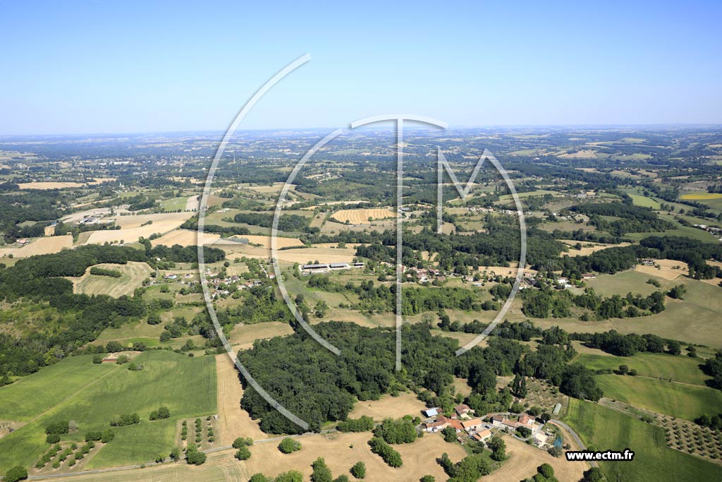 Photo arienne de Saint-Martin-de-Ribrac (Senzelles)