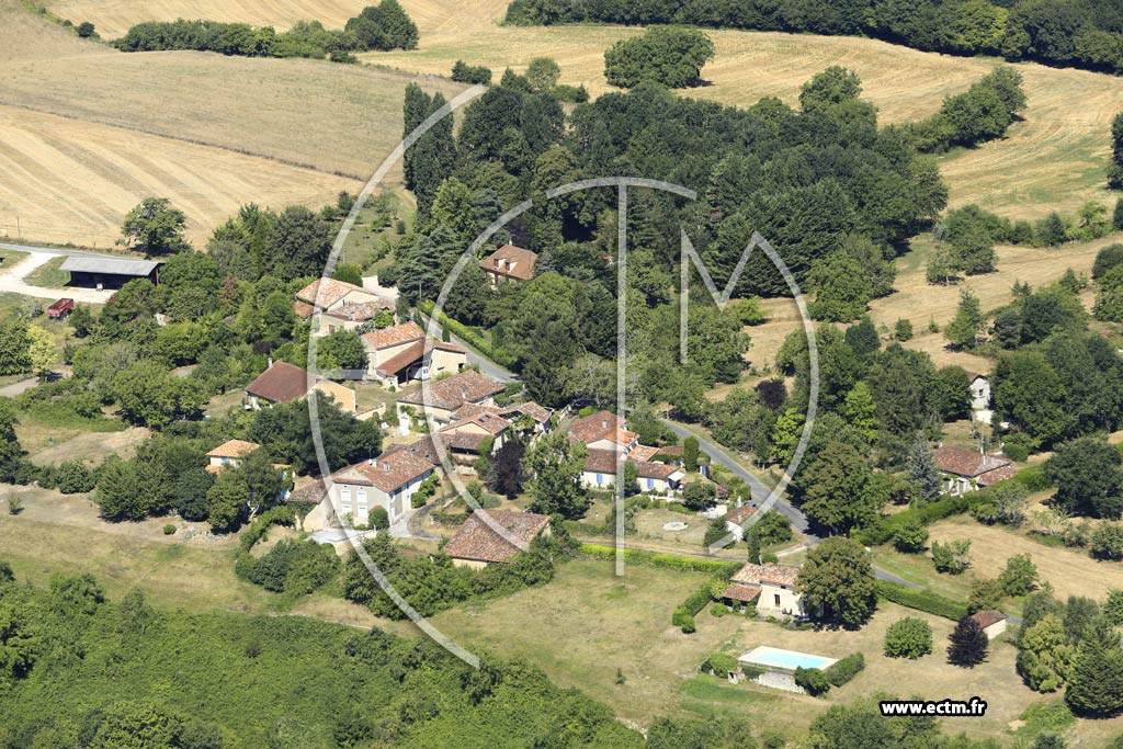Photo arienne de Saint-Martin-de-Ribrac (Senzelles)