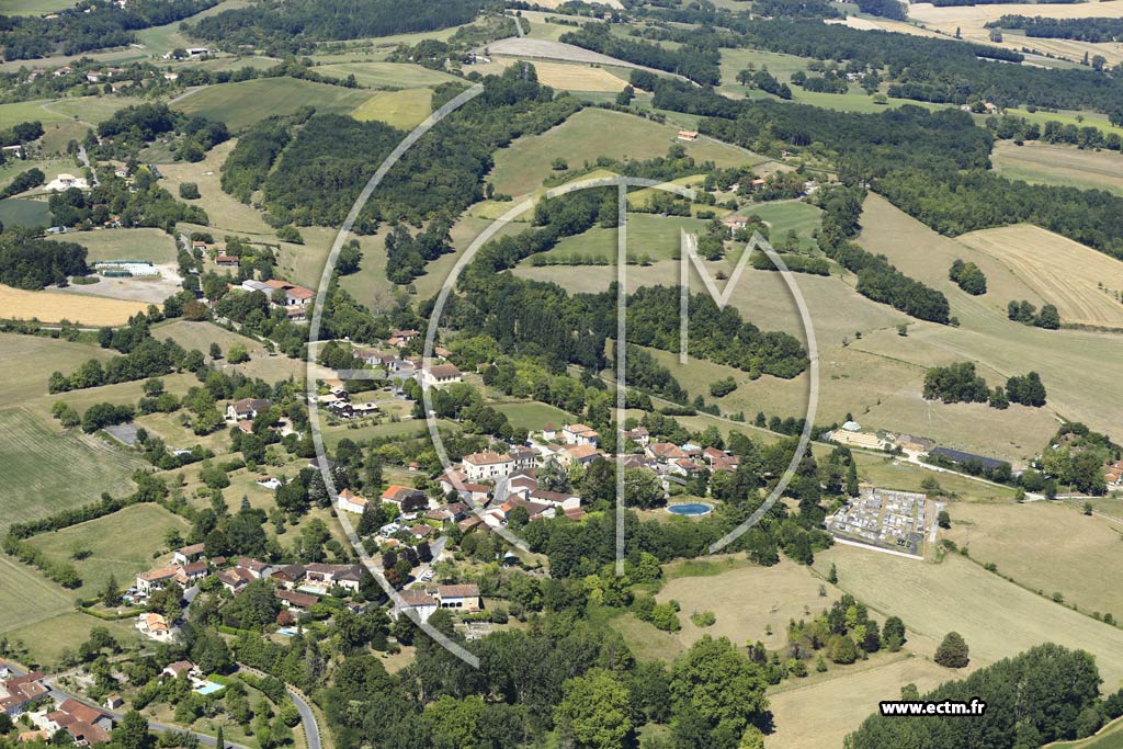 Photo arienne de Saint-Paul-Lizonne