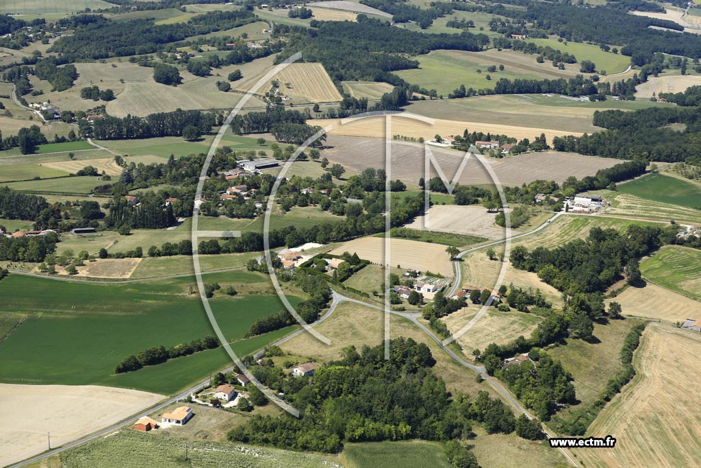Photo arienne de Saint-Paul-Lizonne (la Vergne)