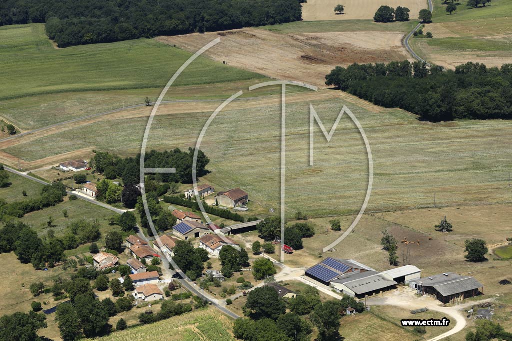 Photo arienne de Saint-Privat-en-Prigord (la Moretie)
