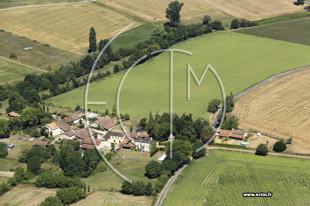 Photo arienne de Saint-Privat-en-Prigord (le Moulin de l'Audibertie)