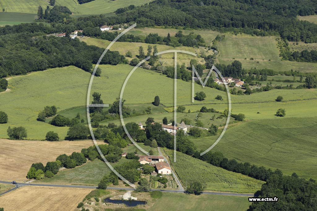 Photo arienne de Saint-Sulpice-de-Roumagnac (le Puid)