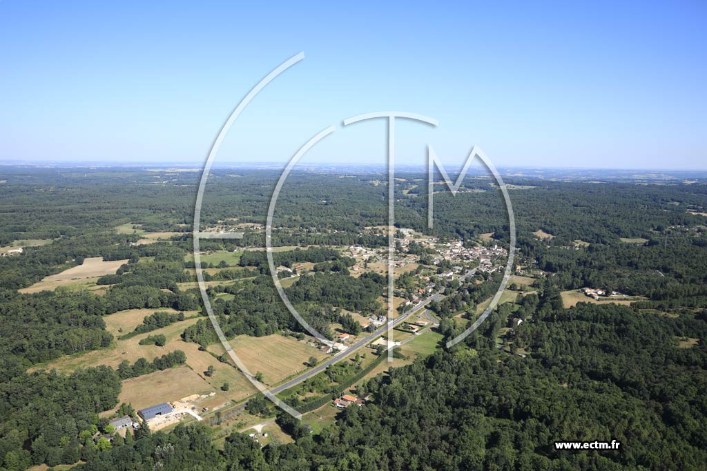 Photo arienne de Saint-Vincent-de-Connezac