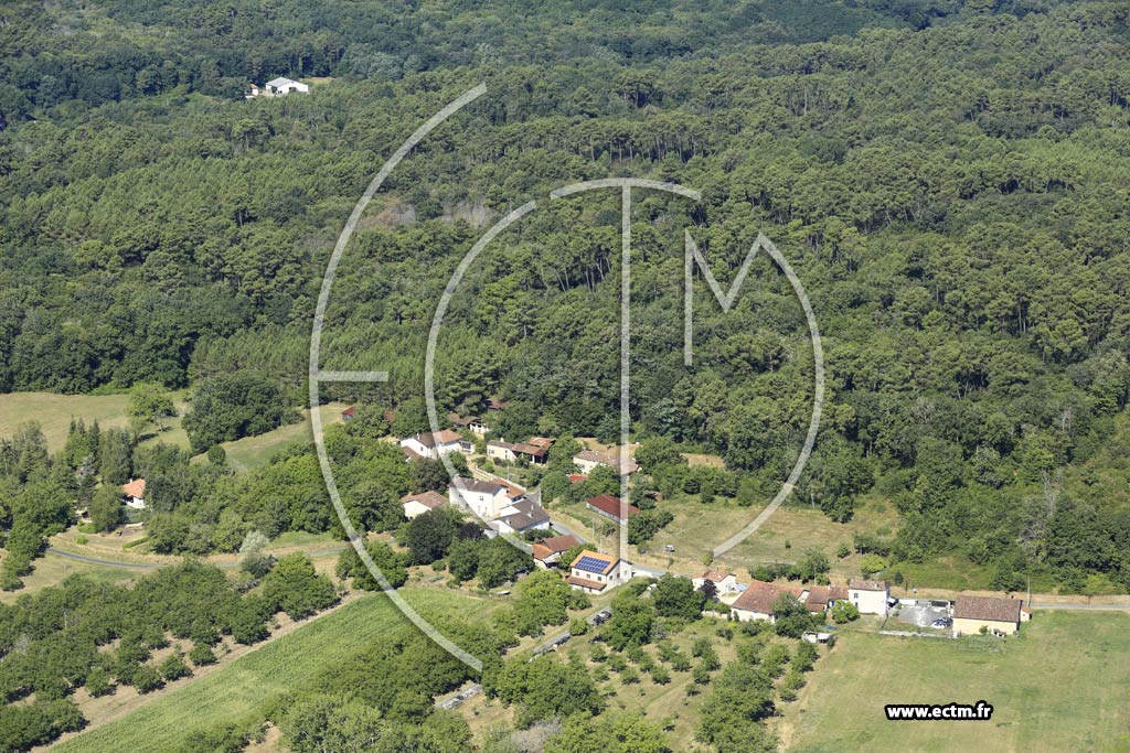 Photo arienne de Saint-Vincent-de-Connezac (Couturas)