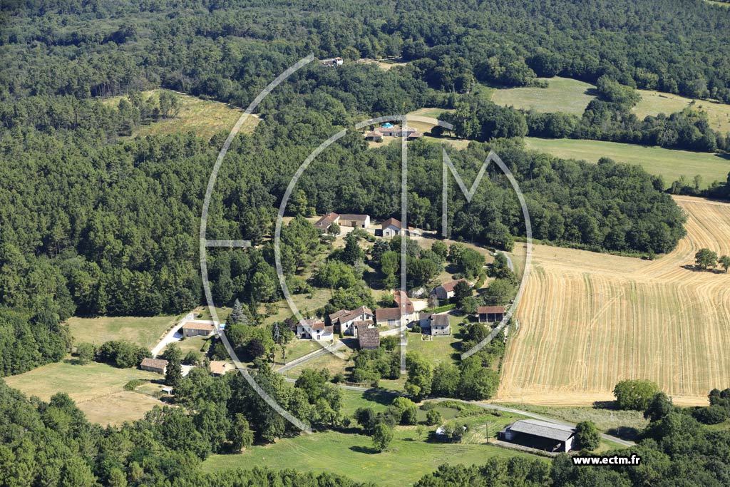 Photo arienne de Saint-Vincent-de-Connezac (Prapelloux)