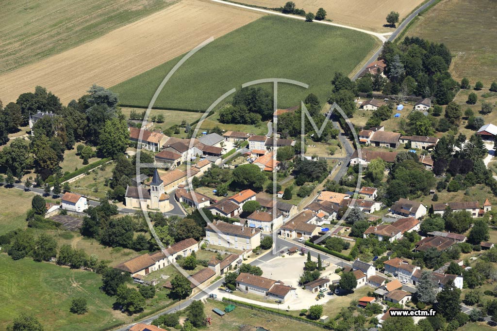 Photo arienne de Saint-Vincent-Jalmoutiers