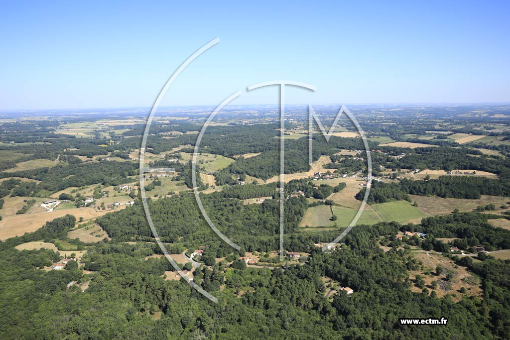 Photo arienne de Siorac-de-Ribrac