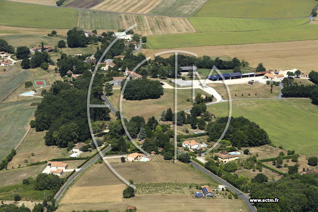 Photo arienne de Vanxains (Champagnac)