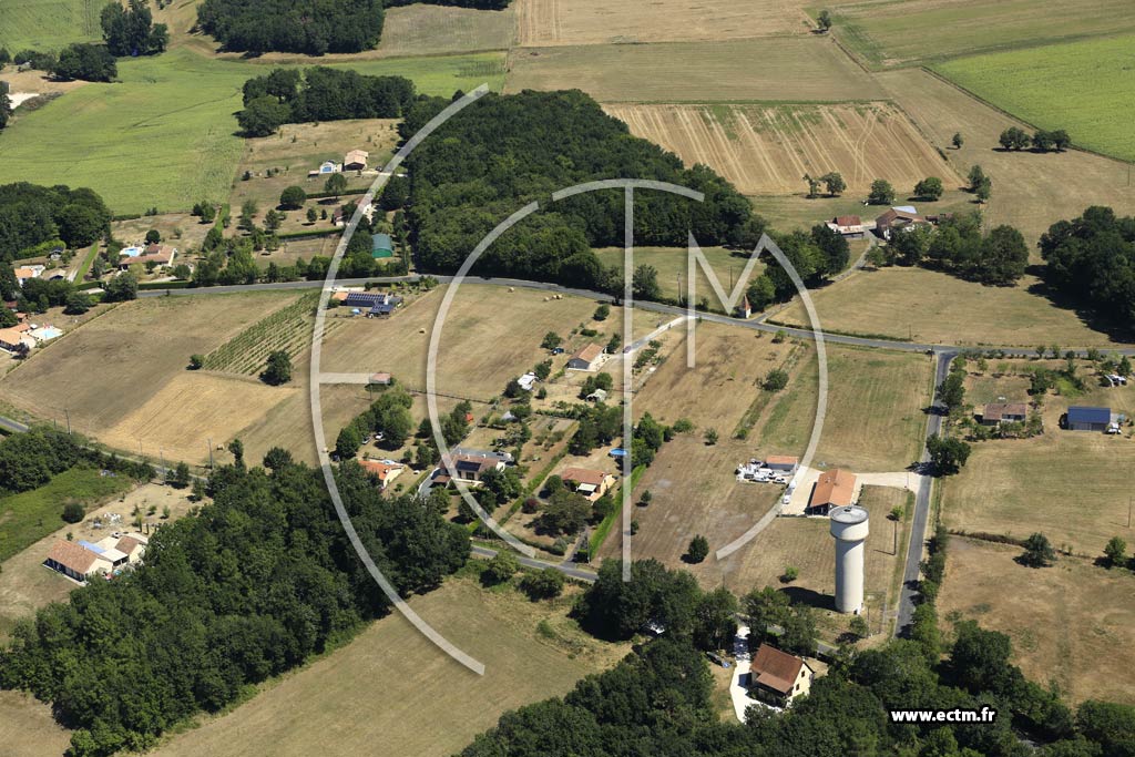 Photo arienne de Vanxains (Champagnac)