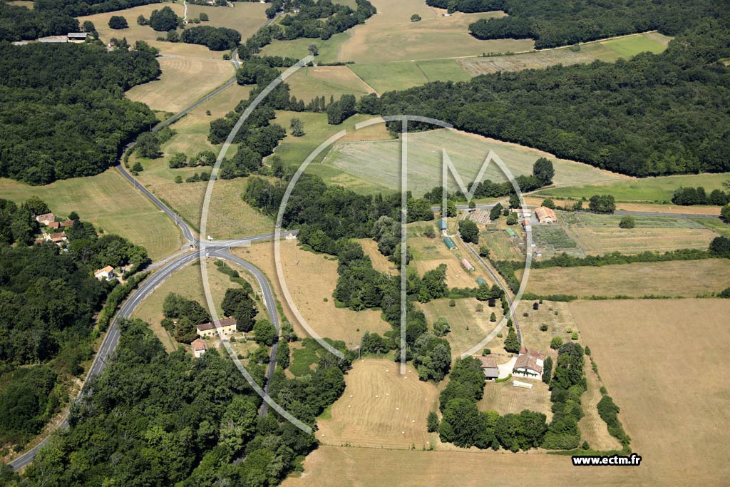 Photo arienne de Vanxains (la Rizonne)