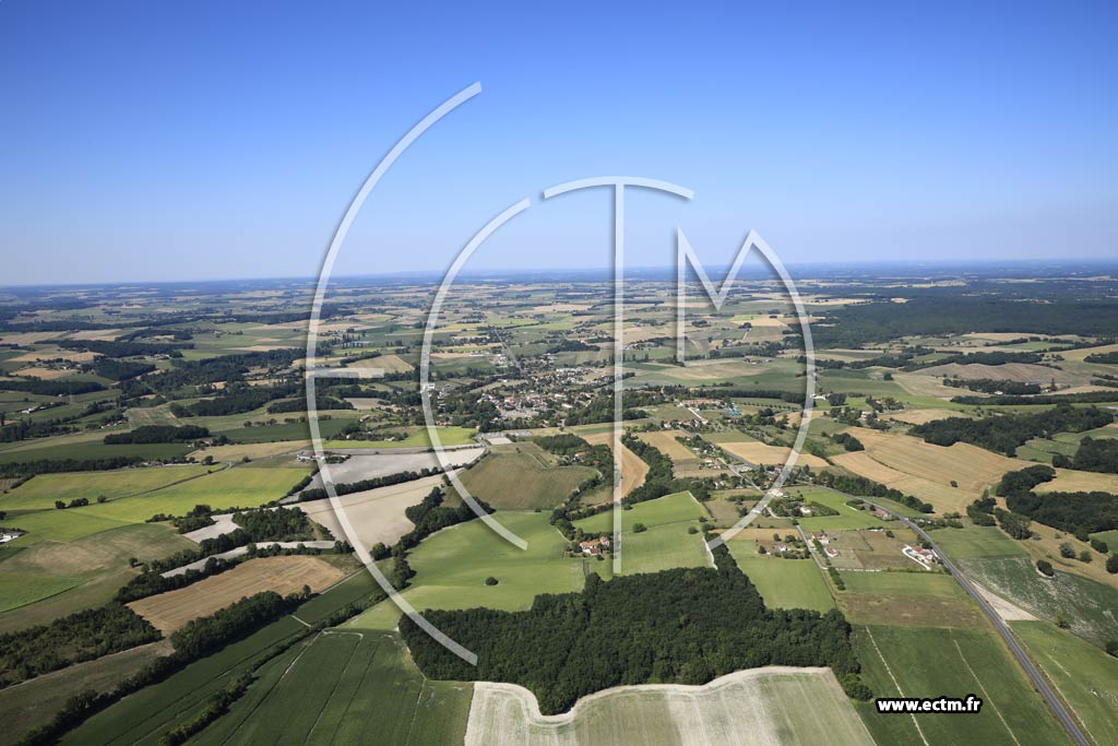 Photo arienne de Verteillac