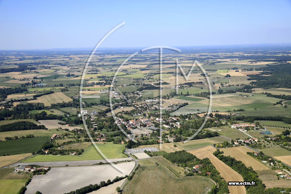 Photo arienne de Verteillac