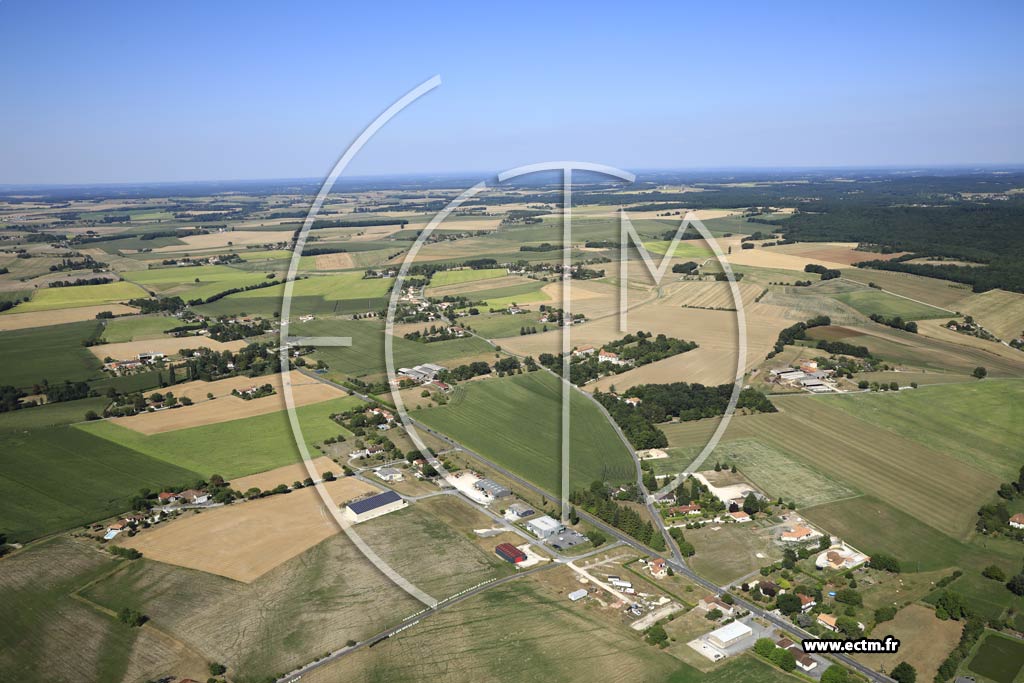 Photo arienne de Verteillac