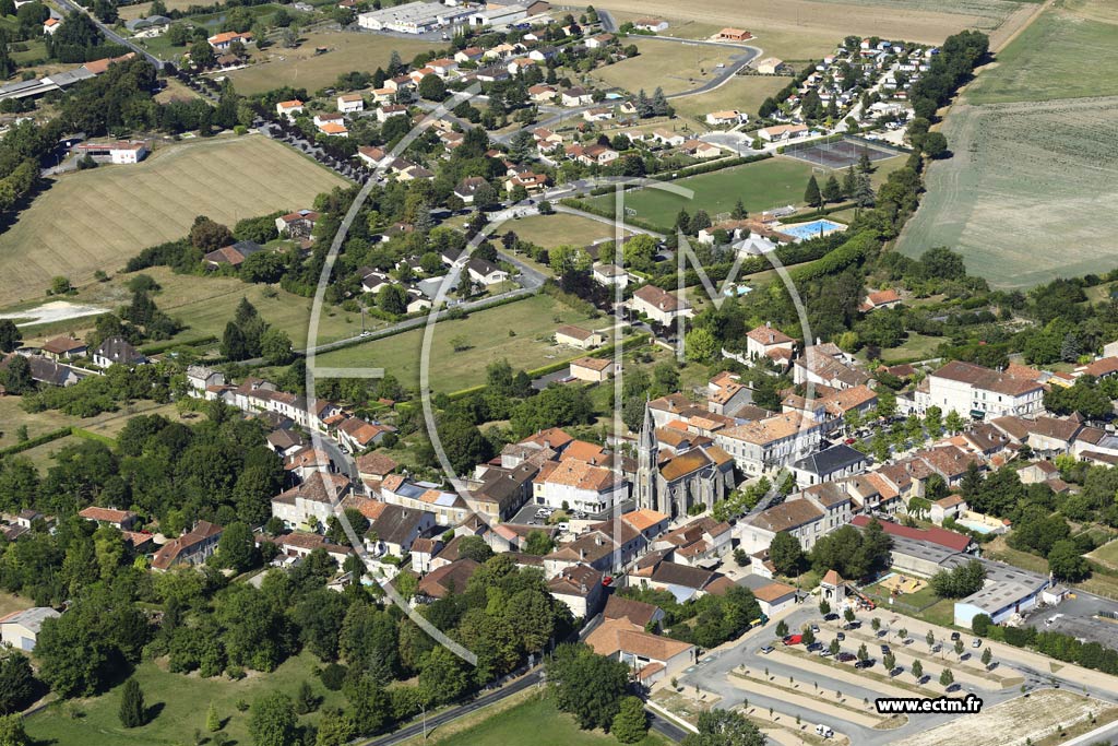 Photo arienne de Verteillac