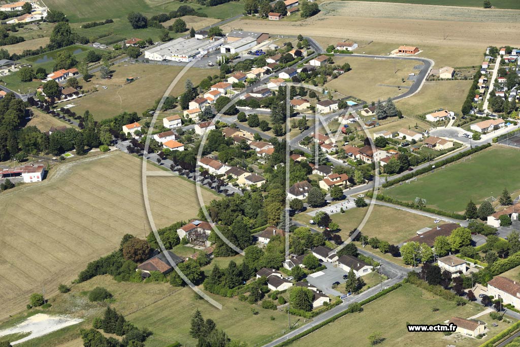 Photo arienne de Verteillac