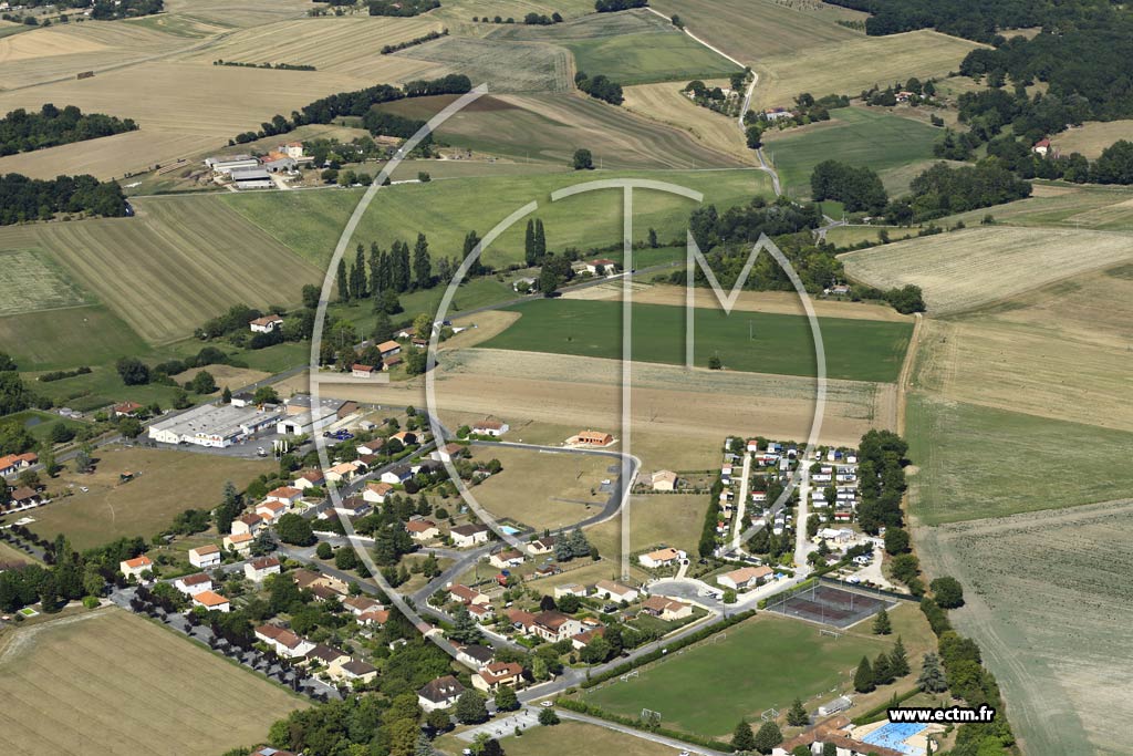Photo arienne de Verteillac
