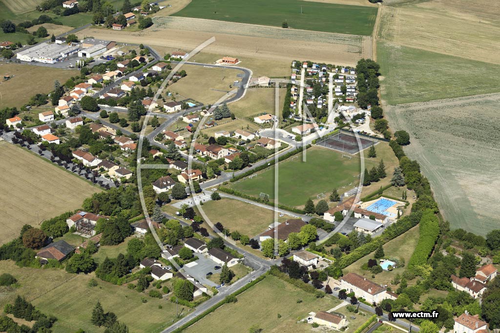 Photo arienne de Verteillac