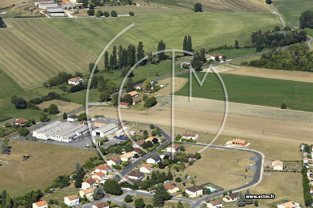 Photo arienne de Verteillac