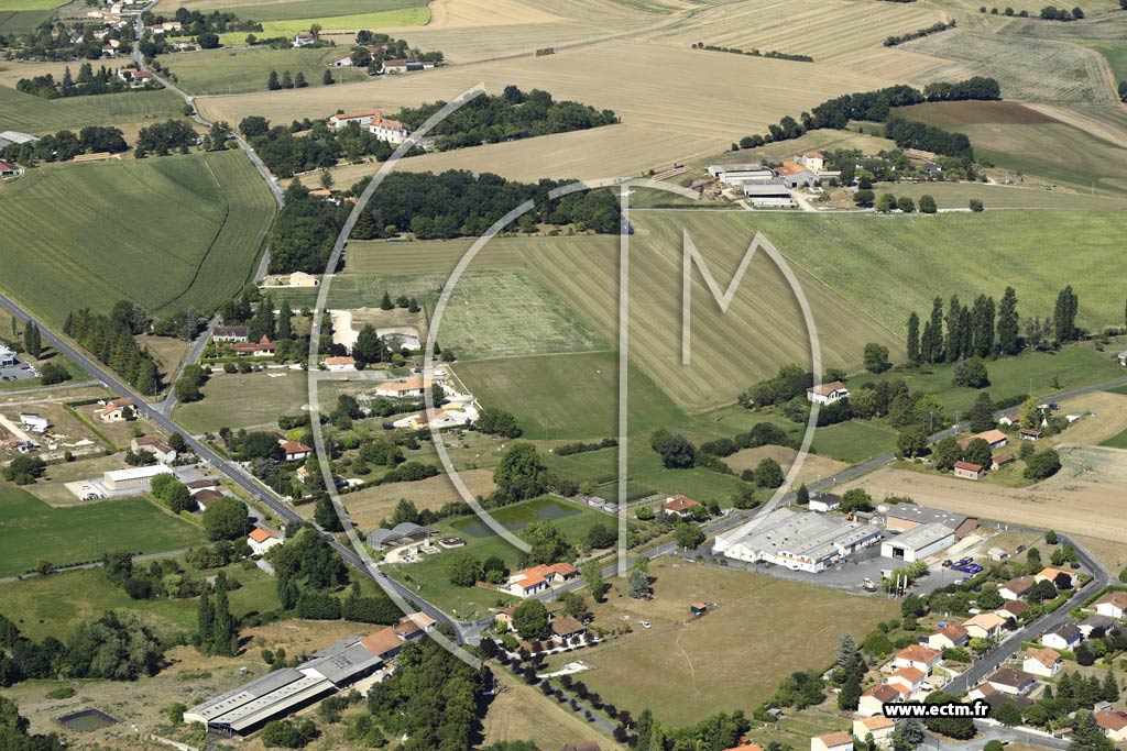 Photo arienne de Verteillac