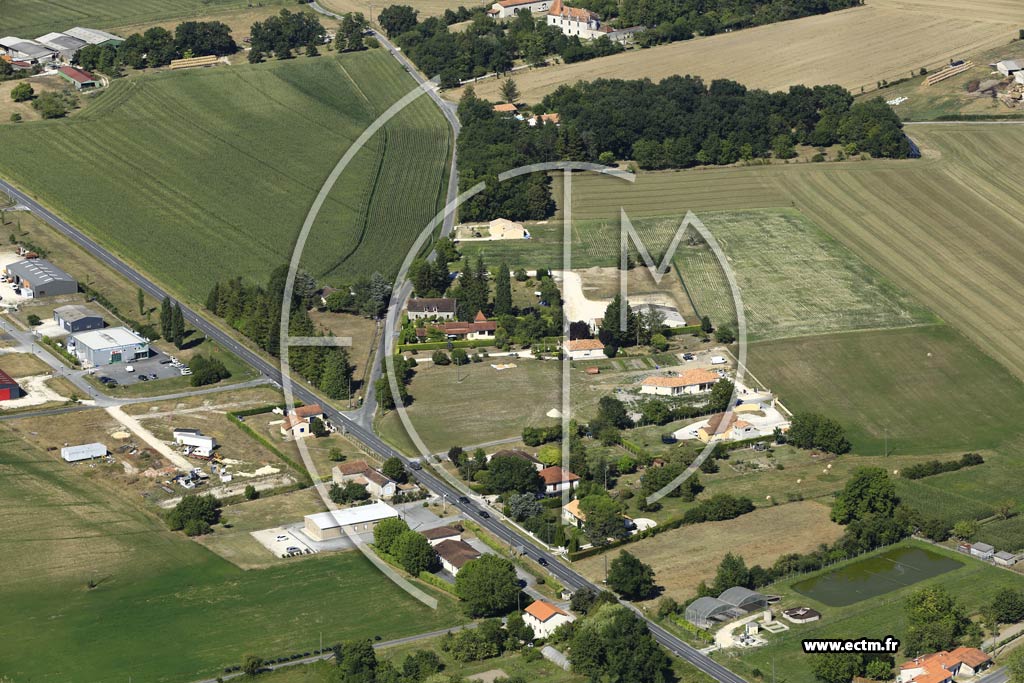 Photo arienne de Verteillac