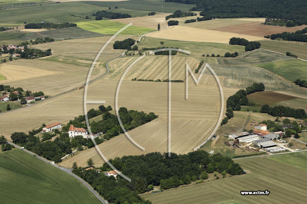 Photo arienne de Verteillac (Chez Goudet)