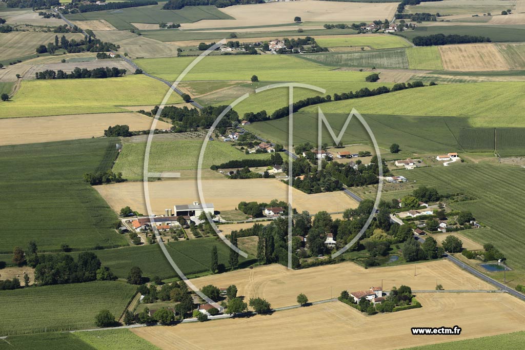 Photo arienne de Verteillac (le Moulin de Chatillon)