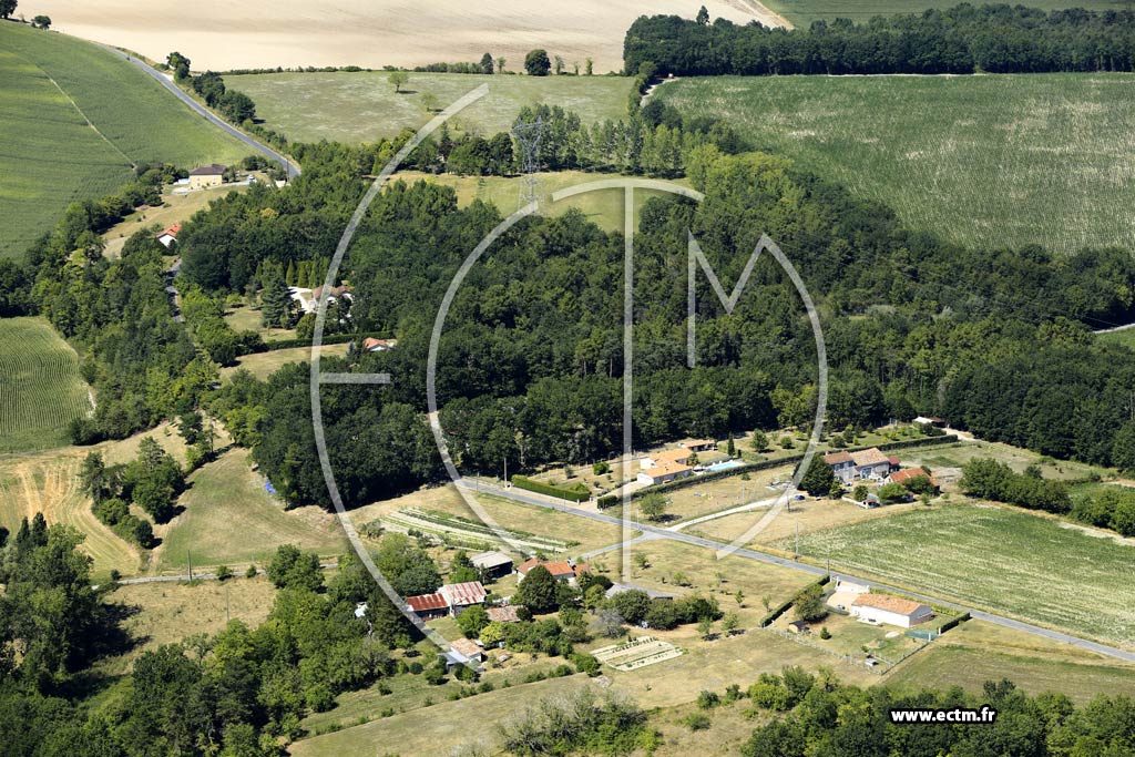 Photo arienne de Villetoureix (Rossignol)