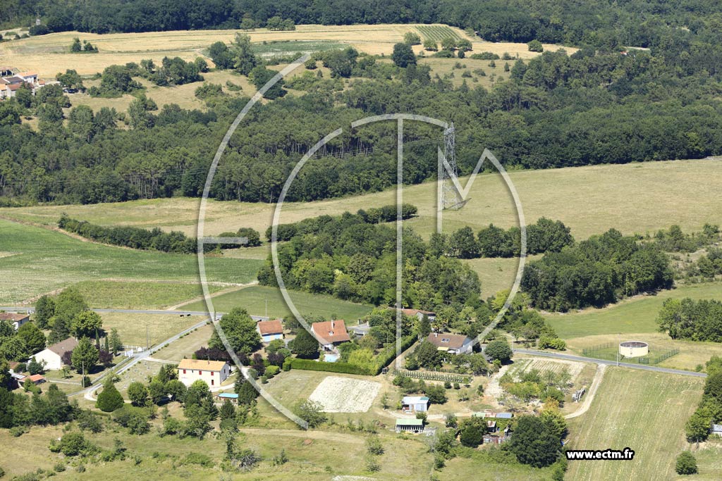 Photo arienne de Villetoureix (Rossignol)