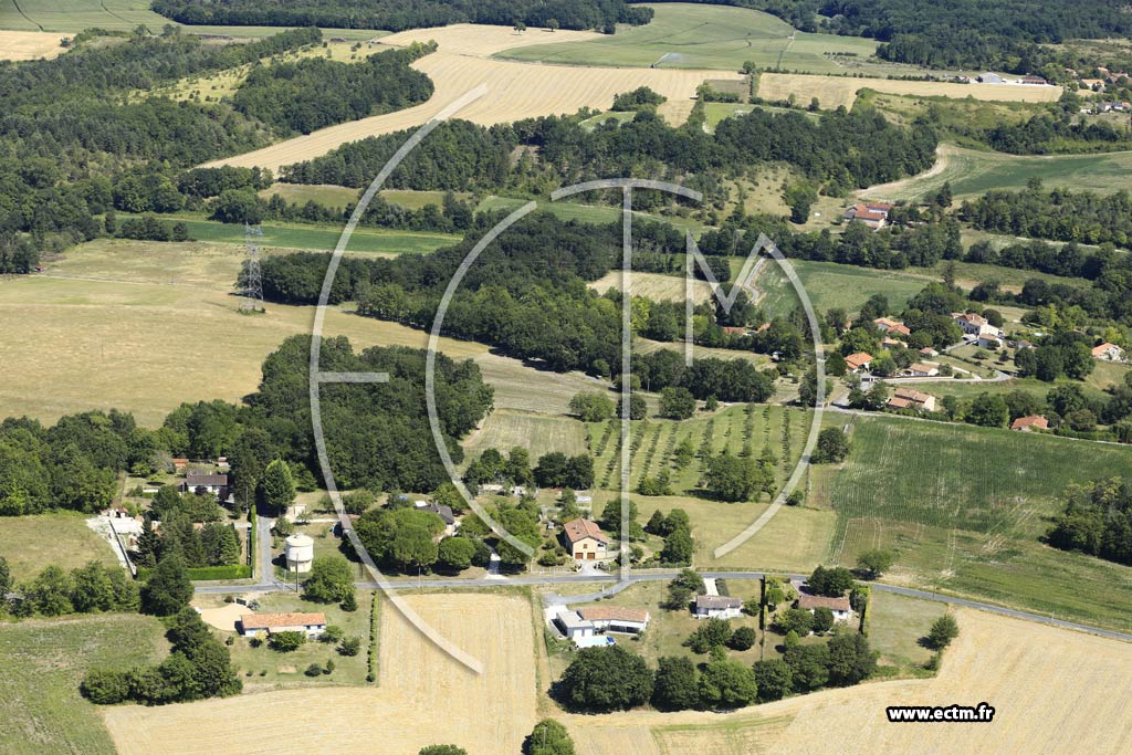 Photo arienne de Villetoureix (Rossignol)