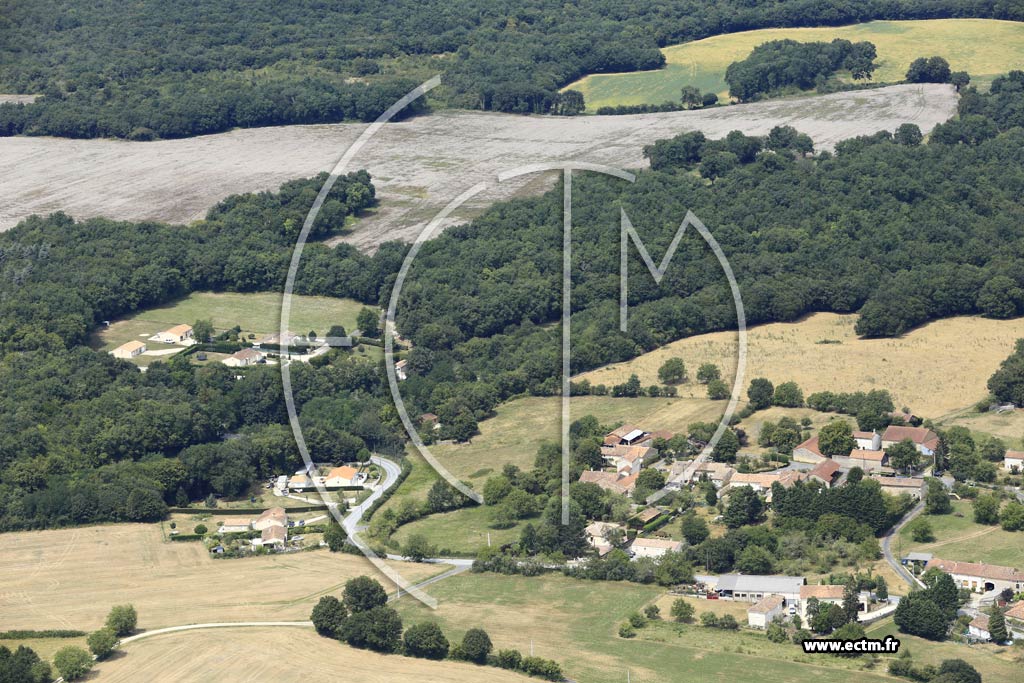 Photo arienne de Bunzac (Montgoumard)