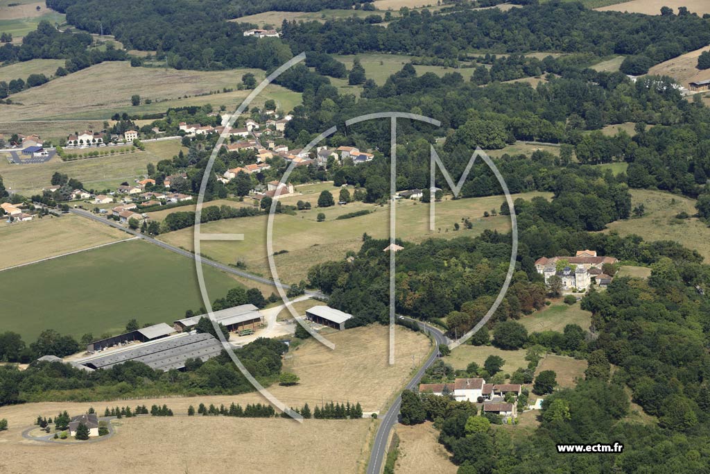 Photo arienne de Montbron (Montgaudier)