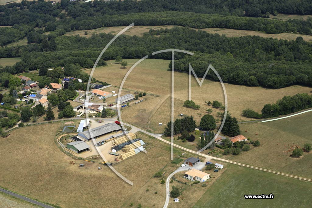 Photo arienne de Saint-Sornin (la Faurie)