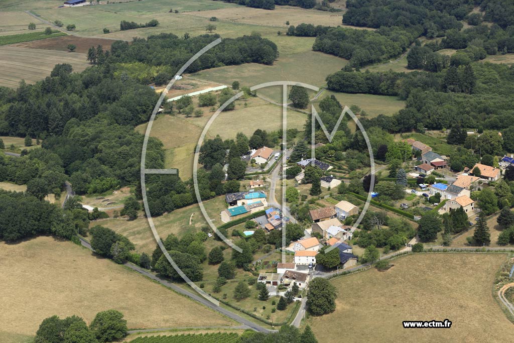 Photo arienne de Saint-Sornin (la Faurie)