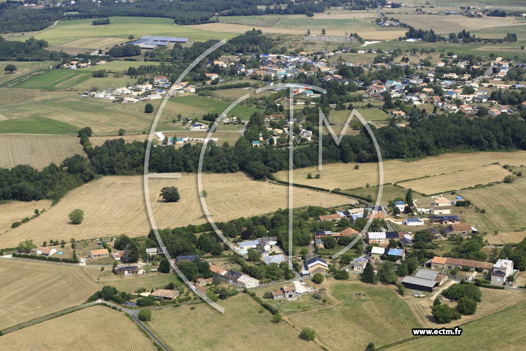 Photo arienne de Saint-Sornin (les Combes)